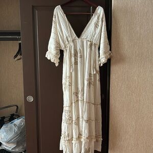 NWT size large/XLarge Ananta brand maxi boho dress brand new never worn